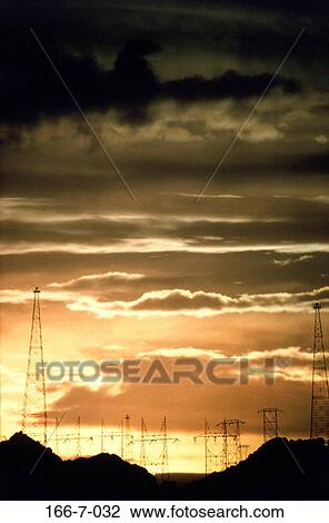 Stock Image - Power, Consumption, Powerplant, Cloud, Wire, Clouds, Lines. Fotosearch