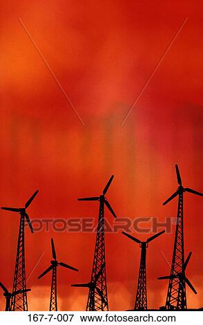 Stock Photo - Industry, Energy, Harnessing, High, Ecology, Alternative, Wind. Fotosearch