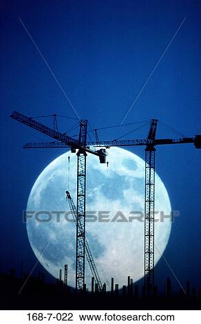 Crane, Construction, Equipment, Industry, Sunset, Cranes, Industrial View Large Photo Image Stock Image - Crane, Construction, Equipment, Industry, Sunset, Cranes, Industrial. Fotosearch