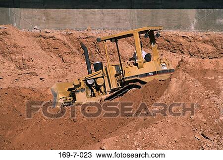 Equipment, Outdoors, Construction, Day, Working, Heavy, Earth View Large Photo Image Stock Image - Equipment, Outdoors, Construction, Day, Working, Heavy, Earth. Fotosearch