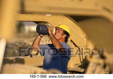 Heavy, Working, Daylight, Drinking, Outdoors, Moving, Outside View Large Photo Image Stock Photo - Heavy, Working, Daylight, Drinking, Outdoors, Moving, Outside. Fotosearch