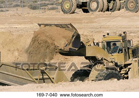 Stock Image - Moving, Macinery, Outside, Earth, Earth, Dozer, Dirt. Fotosearch