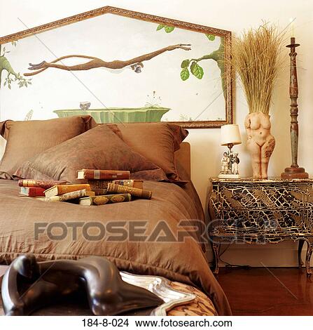 Comforter, Lamp, Dresser, Floor, Pillow, Indoors View Large Photo Image Picture - Comforter, Lamp, Dresser, Floor, Pillow, Indoors. Fotosearch