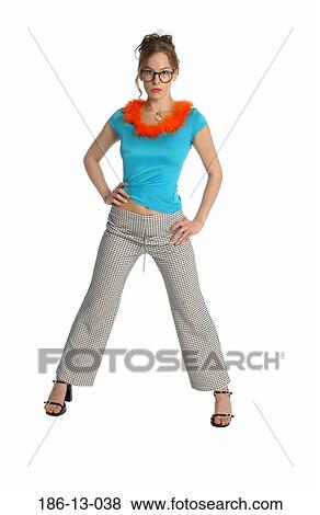 Stock Photo - Full, Portrait, Caucasian, Untypical, Stereo, People, Sure. Fotosearch