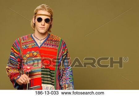 Peace, Portrait, Vintage, Hippie, Dropout, 60's View Large Photo Image Stock Image - Peace, Portrait, Vintage, Hippie, Dropout, 60's. Fotosearch