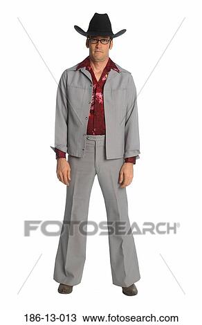 Stock Image - Portrait, Geek, Cowboy, Full, Individuality. Fotosearch