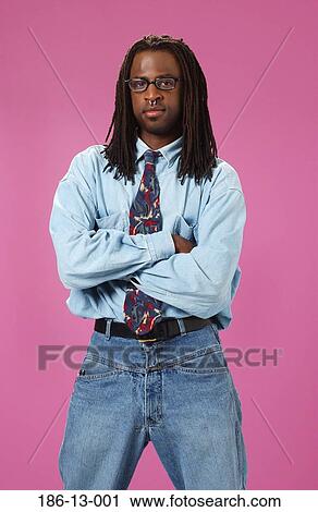 Stock Image - Twentysomething, Young, American, Character, Male, Dude, Testimonial. Fotosearch