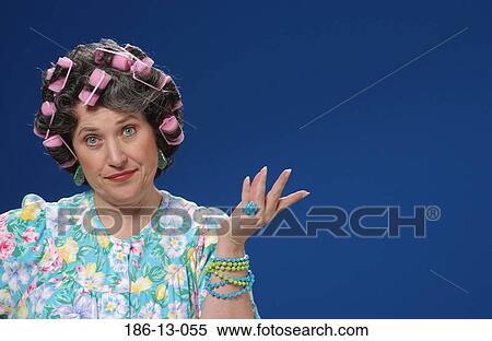 Stock Photography - Woman, Typical, Female, Stereotypical, Dropout, Camera. Fotosearch