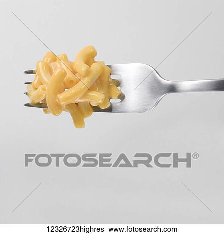 A fork full of macaroni and cheese on a white background View Large Photo Image Stock Photograph - A fork full of macaroni and cheese on a white background. Fotosearch