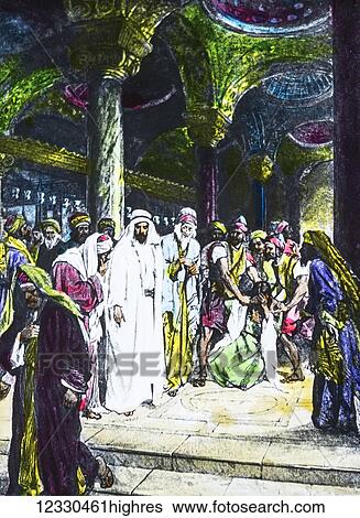 A hand coloured magic lantern slide circa 1900. Series The life of jesus of Nazareth. THE WOMAN TAKEN IN ADULTERY. Now the Scribes and Pharisees brought a woman caught in adultery, and setting her in the midst, said to him: Master, this woman has just... View Large Photo Image Stock Photograph - A hand coloured magic lantern slide circa 1900. Series The life of jesus of Nazareth. THE WOMAN TAKEN IN ADULTERY. Now the Scribes and Pharisees brought a woman caught in adultery, and setting her in the midst, said to him: Master, this woman has just.... Fotosearch