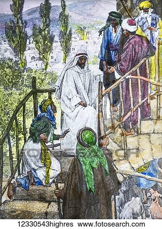A hand coloured magic lantern slide circa 1900. Series The life of jesus of Nazareth. THE SYRO-PHONECIAN WOMAN And he arose and departed from there' for the district of Tyre and Sidon. And he entered a house and wanted no one to know it, but he could... View Large Photo Image Stock Photograph - A hand coloured magic lantern slide circa 1900. Series The life of jesus of Nazareth. THE SYRO-PHONECIAN WOMAN And he arose and departed from there' for the district of Tyre and Sidon. And he entered a house and wanted no one to know it, but he could.... Fotosearch
