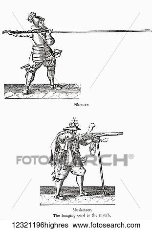 A Pikeman and Musketeer during the English Civil War. From The Story of England, published 1930. View Large Photo Image Stock Photograph - A Pikeman and Musketeer during the English Civil War. From The Story of England, published 1930.. Fotosearch