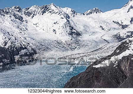 Aerial view of main branch Columbia Glacier, Prince William Sound, South-central Alaska; Alaska, United States of America View Large Photo Image Stock Photograph - Aerial view of main branch Columbia Glacier, Prince William Sound, South-central Alaska; Alaska, United States of America. Fotosearch