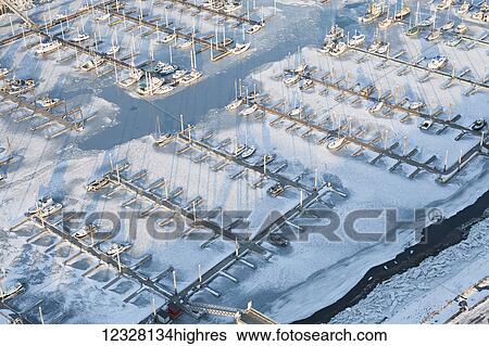 Aerial view of the Homer small boat harbor, Southcentral Alaska, USA View Large Photo Image Stock Photograph - Aerial view of the Homer small boat harbor, Southcentral Alaska, USA. Fotosearch