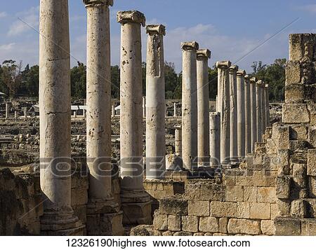 Stock Photograph - Beit She'arim National Park, archaeological site in Lower Galilee; Beit Shean, North District, Israel. Fotosearch
