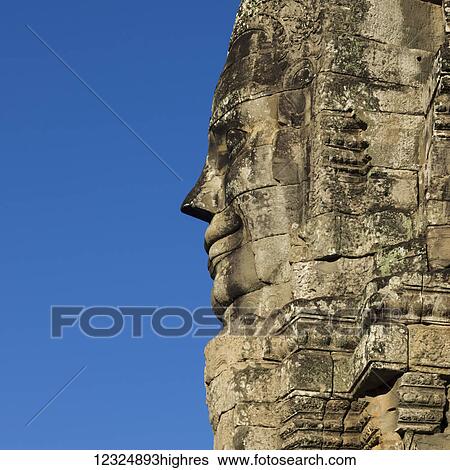 Buddhist statue, Bayon Temple, Angkor Thom; Krong Siem Reap, Siem Reap Province, Cambodia View Large Photo Image Stock Photograph - Buddhist statue, Bayon Temple, Angkor Thom; Krong Siem Reap, Siem Reap Province, Cambodia. Fotosearch