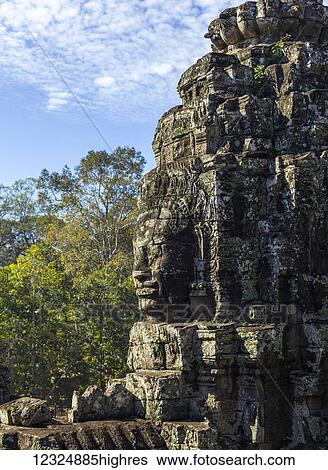 Buddhist structure at Bayon Temple, Angkor Thom, Angkor Archeological Park; Krong Siem Reap, Siem Reap Province, Cambodia View Large Photo Image Stock Photograph - Buddhist structure at Bayon Temple, Angkor Thom, Angkor Archeological Park; Krong Siem Reap, Siem Reap Province, Cambodia. Fotosearch