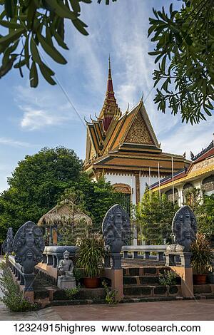 Buddhist temple; Krong Siem Reap, Siem Reap Province, Cambodia View Large Photo Image Stock Photograph - Buddhist temple; Krong Siem Reap, Siem Reap Province, Cambodia. Fotosearch