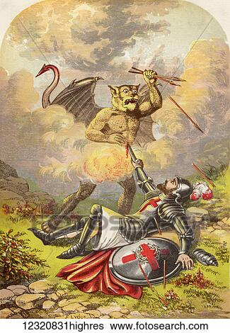Christian's Fight with Apollyon. Illustration by A. F. Lydon. From the book The Pilgrims Progress by John Bunyan published c. 1880. View Large Photo Image Stock Photograph - Christian's Fight with Apollyon. Illustration by A. F. Lydon. From the book The Pilgrims Progress by John Bunyan published c. 1880.. Fotosearch