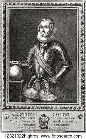 Christopher Columbus, c. 1451 to 1506. Genovese navigator, colonizer, and explorer. From the book Life of Christopher Columbus by Clements R. Markham published 1892. View Large Photo Image Stock Photograph - Christopher Columbus, c. 1451 to 1506. Genovese navigator, colonizer, and explorer. From the book Life of Christopher Columbus by Clements R. Markham published 1892.. Fotosearch