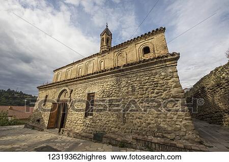Stock Photograph - Church of St. George; Sighnaghi, Kakheti, Georgia. Fotosearch