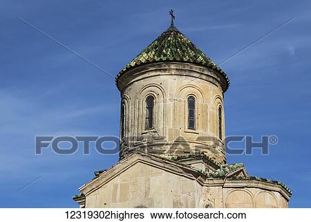 Stock Photograph - Church of the Saint George at Gelati Monastery; Imereti, Georgia. Fotosearch