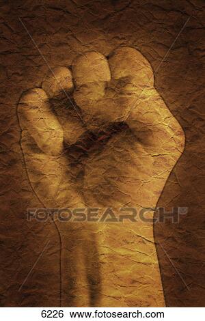 Stock Photograph - Clenched fist. Fotosearch