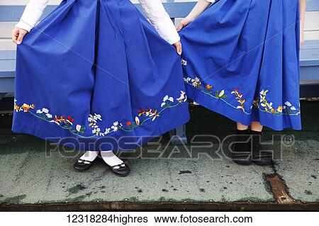 Close up of women's skirts of two 0rwegian folk dancers, Southeast Alaska, USA View Large Photo Image Stock Photograph - Close up of women's skirts of two 0rwegian folk dancers, Southeast Alaska, USA. Fotosearch