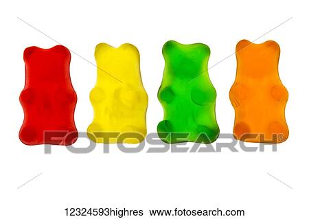 Colourful candied gummy bears in a row backlit; Calgary, Alberta, Canada View Large Photo Image Stock Photograph - Colourful candied gummy bears in a row backlit; Calgary, Alberta, Canada. Fotosearch