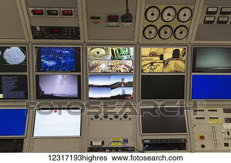 Stock Photograph - Control Center of CFHT (Canada France Hawaii Telescope) atop Mauna Kea in Hawaii; Island of Hawaii, Hawaii, United States of America. Fotosearch