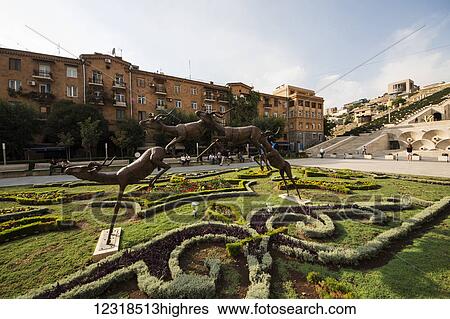Deer sculpture at the Cafesjian Museum of Art in the Yerevan Cascade; Yerevan, Armenia View Large Photo Image Stock Photograph - Deer sculpture at the Cafesjian Museum of Art in the Yerevan Cascade; Yerevan, Armenia. Fotosearch