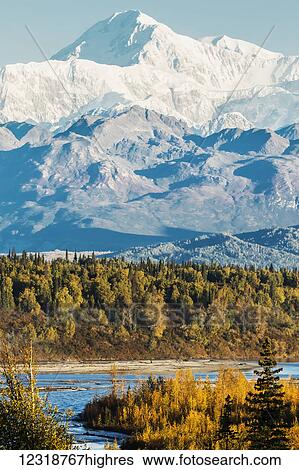 Denali, viewed from the Parks Highway, interior Alaska, near South Viewpoint rest stop; Alaska, United States of America View Large Photo Image Stock Photograph - Denali, viewed from the Parks Highway, interior Alaska, near South Viewpoint rest stop; Alaska, United States of America. Fotosearch