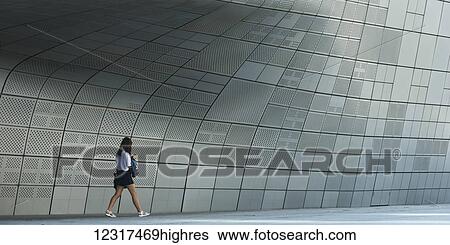 Dongdaemun Design Plaza; Seoul, South Korea View Large Photo Image Stock Photograph - Dongdaemun Design Plaza; Seoul, South Korea. Fotosearch