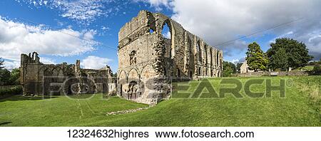 Easby Abbey ruins; Richmond, Yorkshire, England View Large Photo Image Stock Photograph - Easby Abbey ruins; Richmond, Yorkshire, England. Fotosearch