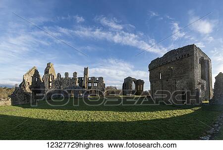 Stock Photograph - Egglestone Abbey; Yorkshire, England. Fotosearch