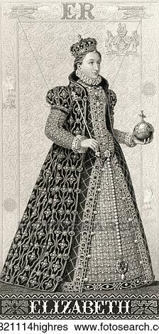 Elizabeth I, 1533 to 1603. Queen regnant of England and Queen regnant of Ireland 1558 until her death. From Illustrations of English and Scottish History published 1882. View Large Photo Image Stock Photograph - Elizabeth I, 1533 to 1603. Queen regnant of England and Queen regnant of Ireland 1558 until her death. From Illustrations of English and Scottish History published 1882.. Fotosearch