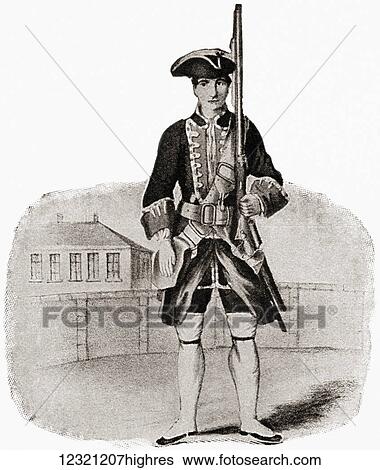 English Infantry soldier in 1750. From The Story of England, published 1930. View Large Photo Image Stock Photograph - English Infantry soldier in 1750. From The Story of England, published 1930.. Fotosearch