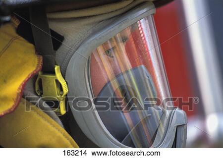 Fireman with mask on View Large Photo Image Picture - Fireman with mask on. Fotosearch