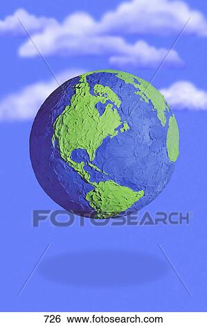 Globe with sky and clouds as background centered on eastern seaboard View Large Photo Image Stock Photograph - Globe with sky and clouds as background centered on eastern seaboard. Fotosearch