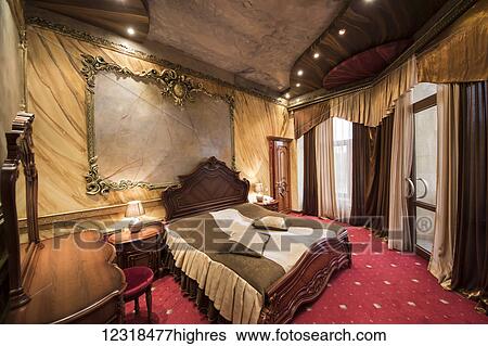 Stock Photograph - Guestroom in Alexandrapol Hotel; Gyumri, Shirak Province, Armenia. Fotosearch
