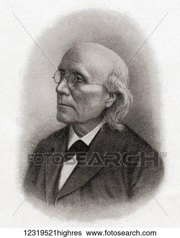 Stock Photograph - Gustav Theodor Fechner, 1801 1887. German philosopher, physicist and experimental psychologist. From Bibby's Annual, published 1915. Fotosearch