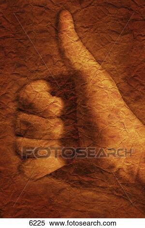 Stock Photography - Hand with thumbs up sign. Fotosearch
