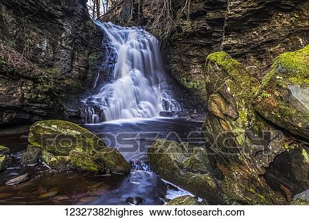 Hareshaw Linn waterfall, near Bellingham; Northumberland, England View Large Photo Image Stock Photograph - Hareshaw Linn waterfall, near Bellingham; Northumberland, England. Fotosearch