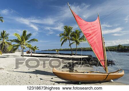Hawaiian sailing ca0e in Pu'uhonua O Honaunau National Park; Island of Hawaii, Hawaii, United States of America View Large Photo Image Stock Photograph - Hawaiian sailing ca0e in Pu'uhonua O Honaunau National Park; Island of Hawaii, Hawaii, United States of America. Fotosearch