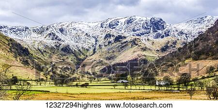 High Hartsop Dodd in The English Lake District with a covering of snow; Cumbria, England View Large Photo Image Stock Photograph - High Hartsop Dodd in The English Lake District with a covering of snow; Cumbria, England. Fotosearch