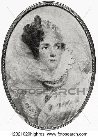 Stock Photograph - Josphine de Beauharnais, 1763 to 1814. First wife of Napolon Bonaparte, and first Empress of the French. Illustration from the book The Connoisseur Illustrated published 1904.. Fotosearch