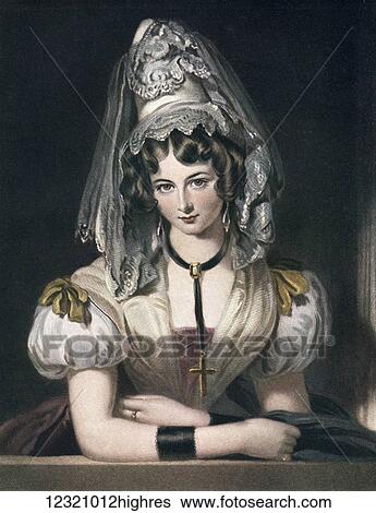Lady Maria Theresa Lewis ne Villiers, 1803 - 1865. English author and sister of 4th Earl of Clarendon. Illustration from the book The Connoisseur Illustrated published 1904. View Large Photo Image Stock Photograph - Lady Maria Theresa Lewis ne Villiers, 1803 - 1865. English author and sister of 4th Earl of Clarendon. Illustration from the book The Connoisseur Illustrated published 1904.. Fotosearch