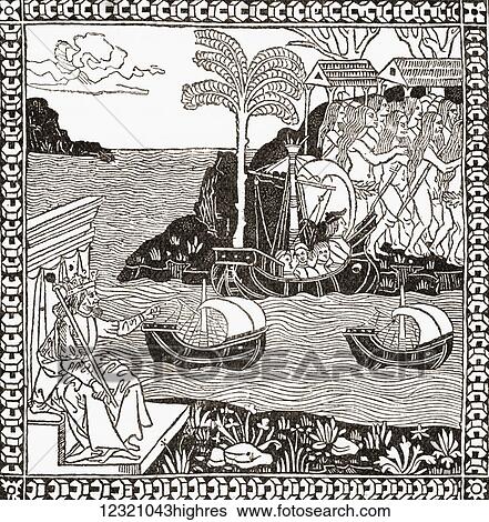Landfall of Christopher Columbus on the island of San Salvador 1492. From the book Life of Christopher Columbus by Clements R. Markham published 1892. View Large Photo Image Stock Photograph - Landfall of Christopher Columbus on the island of San Salvador 1492. From the book Life of Christopher Columbus by Clements R. Markham published 1892.. Fotosearch