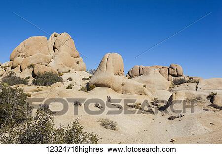 Stock Photograph - Landscape in Joshua Tree National Park; California, United States of America. Fotosearch