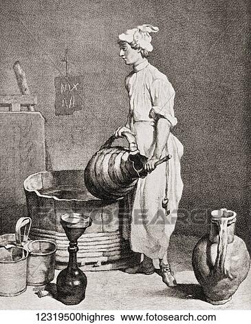 Le Garcon Cabartier (The Tavern Boy), after the painting by Jean Simon Chardin. From The Con0isseur Illustrated, publushed 1916. View Large Photo Image Stock Photograph - Le Garcon Cabartier (The Tavern Boy), after the painting by Jean Simon Chardin. From The Con0isseur Illustrated, publushed 1916.. Fotosearch